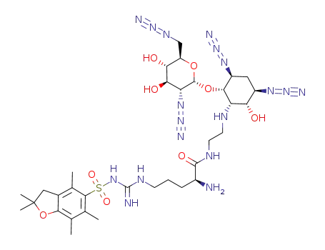 epi-5-N[[[γN-(2,2,4,6,7-pentamethyldihydrobenzofuran-5-sulfonyl)]arginyl]aminoethyl]-1,3,2',6'-tetraazido neamine
