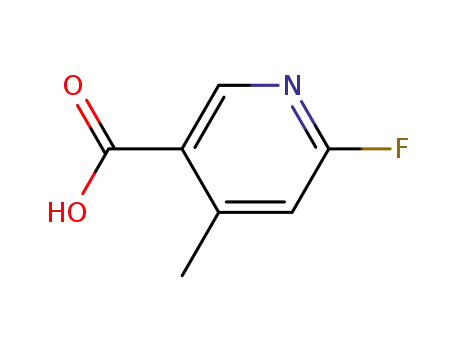Molecular Structure of 944582-95-0 (2-Fluoro-4-methylpyridine-5-carboxylic acid)
