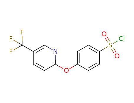 4-{[5-(trifluoromethyl)pyridin-2-yl]oxy}benzenesulfonyl chloride