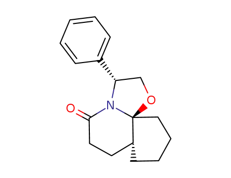 Molecular Structure of 430461-32-8 ((3R,7aR,11aS)-5-oxo-3-phenyl-2,3,6,7,7a,8,9,10,11-decahydrooxazolo-[3,2-j]quinoline)