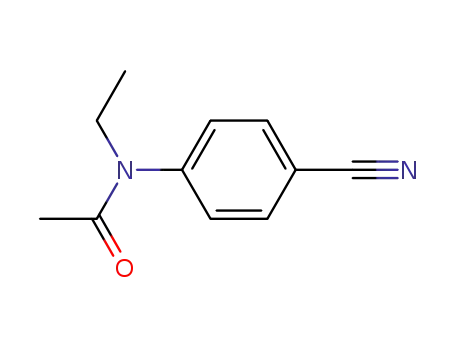 Molecular Structure of 155053-12-6 (Acetamide,  N-(4-cyanophenyl)-N-ethyl-)