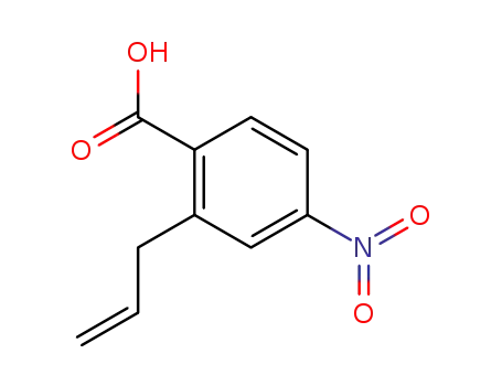 Molecular Structure of 193806-53-0 (Benzoic acid, 4-nitro-2-(2-propenyl)- (9CI))