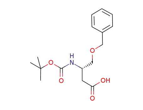 Molecular Structure of 718608-08-3 (Boc-d-beta-homoser(bzl)-OH)