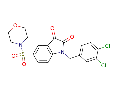 1-(3,4-dichlorobenzyl)-5-(morpholine-4-sulfonyl)indoline-2,3-dione