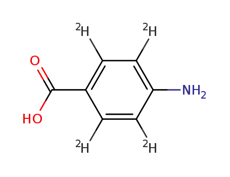 Molecular Structure of 350820-01-8 (4-AMINOBENZOIC-2, 3, 5, 6-D4 ACID)