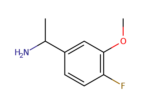 Molecular Structure of 870849-59-5 ((1S)-(4-Fluoro-3-methoxyphenyl)ethylamine)
