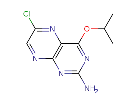 Molecular Structure of 681212-03-3 (2-Pteridinamine, 6-chloro-4-(1-methylethoxy)-)