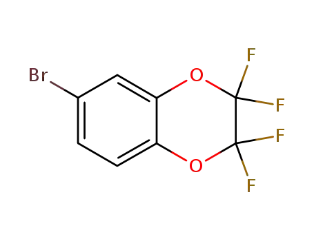 Molecular Structure of 141872-90-4 (6-BROMO-2,2,3,3-TETRAFLUORO-1,4-BENZODIOXAN)