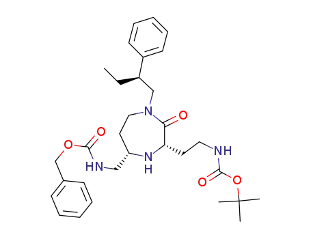(3S,5S)-3-(2-tert-butoxycarbonylaminoethyl)-5-(benzyloxycarbonylaminomethyl)-1-[(S)-2-phenylbutyl]-1,4-diazepan-2-one
