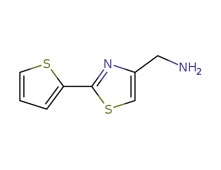 Molecular Structure of 321309-35-7 ([2-(2-THIENYL)-1,3-THIAZOL-4-YL]METHYLAMINE)
