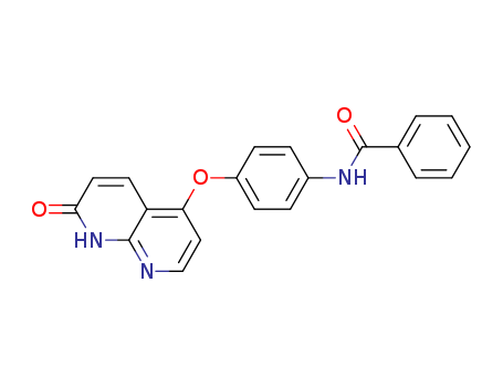N-(4-(7-oxo-7,8-dihydro-1,8-naphthyridin-4-yloxy)phenyl)benzamide