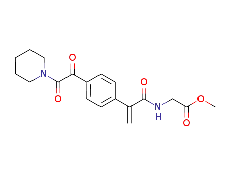 2-(4-(N,N-1,5-pentanediylaminoglyoxyloyl)phenyl)-N-(methoxycarbonylmethyl)-acrylamide