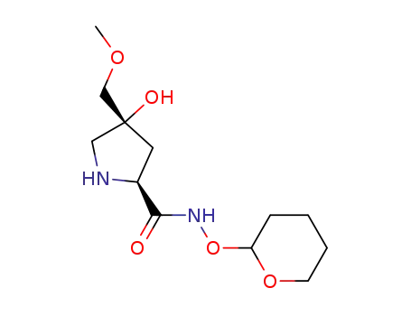 (2S,4R)-4-hydroxy-4-(methoxymethyl)-N-(tetrahydro-2H-pyran-2-yloxy)pyrrolidine-2-carboxamide