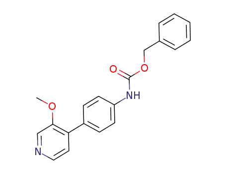 Molecular Structure of 1123215-72-4 ([4-(3-methoxy-pyridin-4-yl)phenyl]carbamic acid benzyl ester)