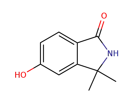 Molecular Structure of 184906-31-8 (2,3-dihydro-5-hydroxy-3,3-diMethyl-1H-Isoindol-1-one)