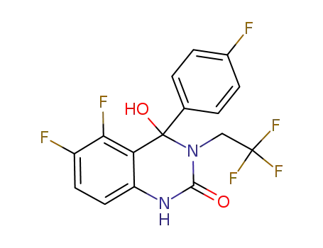5,6-difluoro-4-(4-fluorophenyl)-4-hydroxy-3-(2,2,2-trifluoroethyl)-3,4-dihydroquinazolin-2(1H)-one