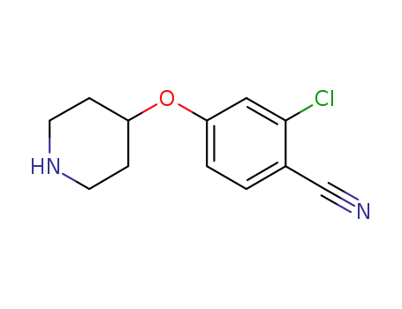 2-CHLORO-4-(PIPERIDIN-4-YLOXY)BENZONITRILE