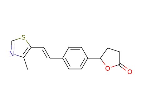 (E,RS)-5-{4-[2-(4-methylthiazol-5-yl)vinyl]phenyl}dihydrofuran-2(3H)-one