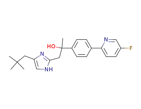 1-[4-(2,2-dimethylpropyl)-1H-imidazol-2-yl]-2-[4-(5-fluoropyridin-2-yl) phenyl]propan-2-ol