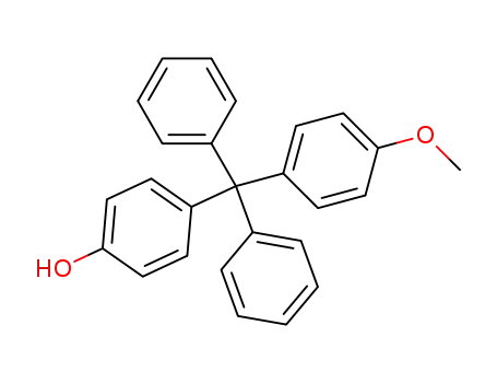 Molecular Structure of 615575-22-9 (4-hydroxy-4'-methoxytetraphenylmethane)