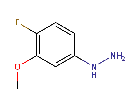 Molecular Structure of 766498-29-7 (Hydrazine, (4-fluoro-3-methoxyphenyl)- (9CI))