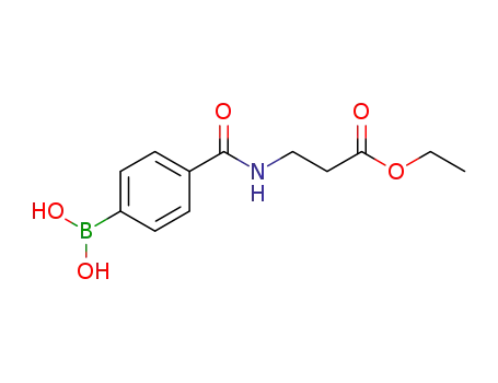 Molecular Structure of 850568-19-3 (4-[(3-ETHOXY-3-OXOPROPYL)CARBAMOYL]BENZENEBORONIC ACID)