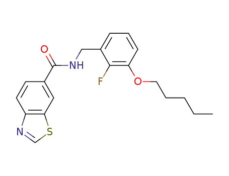 N-(2-fluoro-3-pentyloxyphenyl)methyl-benzothiazole-6-carboxamide