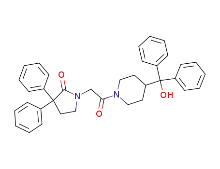 1-(2-{4-[hydroxy(diphenyl)methyl]piperidin-1-yl}-2-oxoethyl)-3,3-diphenylpyrrolidin-2-one