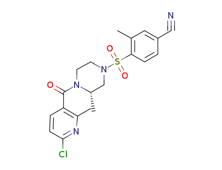 4-({(3S)-4-[(6-Chloro-2-methyl-3-pyridinyl)carbonyl]-3-methyl-1-piperazinyl}sulfonyl)-3-methylbenzonitrile