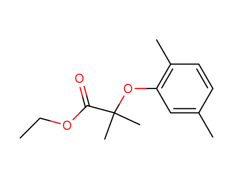 Molecular Structure of 102416-49-9 (ethyl 2,5-dimethylphenoxyisobutyrate)