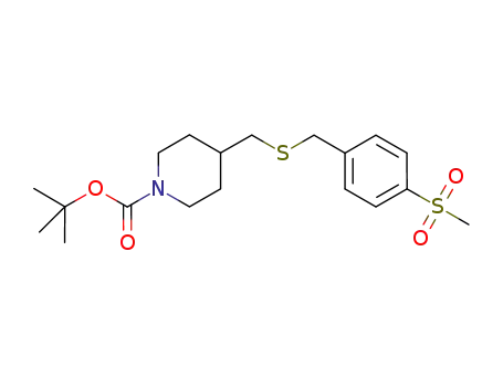 [(N-boc-piperidin-4-yl)methyl]-(4-methanesulphonyl-phenylmethyl)sulphide