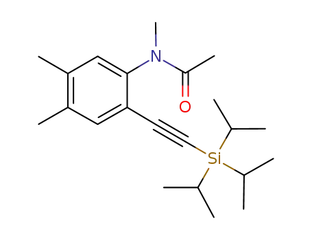 N-(4,5-dimethyl-2-((triisopropylsilyl)ethylnyl)phenyl)-N-methylacetamide