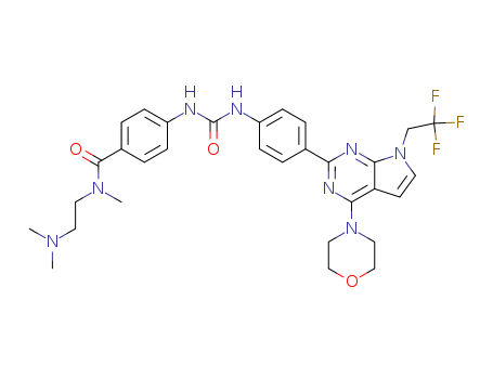 Benzamide, N-[2-(dimethylamino)ethyl]-N-methyl-4-[[[[4-[4-(4-morpholinyl)-7-(2,2,2-trifluoroethyl)-7H-pyrrolo[2,3-d]pyrimidin-2-yl]phenyl]amino]carbonyl]amino]-