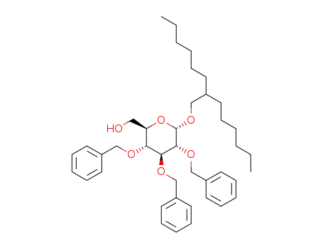2-hexyl-1-octyl 2,3,4-tri-O-benzyl-α-D-glucopyranoside