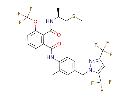 N<sub>1</sub>-(4-{[3,5-bis(trifluoromethyl)-1H-pyrazol-1-yl]methyl}-2-methylphenyl)-N<sub>2</sub>-[(1S)-1-methyl-2-(methylthio)ethyl]-3-(trifluoromethoxy)-1,2-benzenedicarboxamide