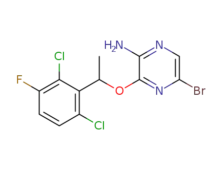 Pyrazinamine, 5-bromo-3-[1-(2,6-dichloro-3-fluorophenyl)ethoxy]-