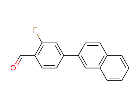 Benzaldehyde, 2-fluoro-4-(2-naphthalenyl)-