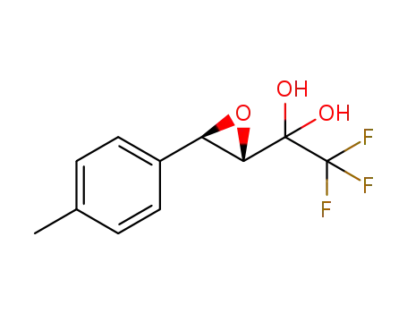 2,2,2-trifluoro-1-((2S,3R)-3-p-tolyloxiran-2-yl)ethane-1,1-diol