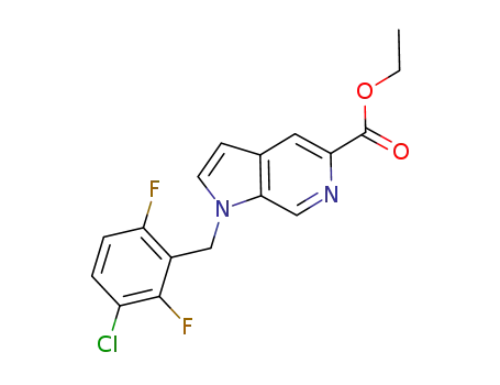ethyl 1-(3-chloro-2,6-difluorobenzyl)-1H-pyrrolo[2,3-c]pyridine-5-carboxylate