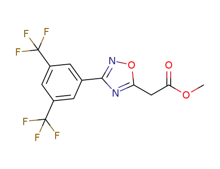 methyl 2-(3-(3,5-bis(trifluoromethyl)phenyl)-1,2,4-oxadiazol-5-yl)acetate