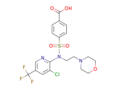 4-(N-(3-chloro-5-(trifluoromethyl)pyridin-2-yl)-N-(2-morpholinoethyl)sulfamoyl)benzoic acid