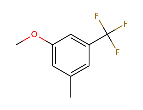 Molecular Structure of 1214385-12-2 (1-(trifluoroMethyl)-3-Methoxy-5-Methylbenzene)