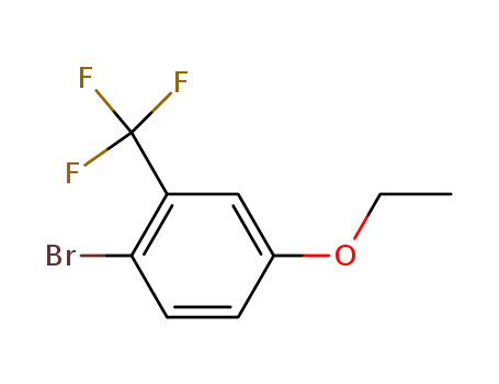 Molecular Structure of 156605-95-7 (1-Bromo-4-ethoxy-2-(trifluoromethyl)benzene)