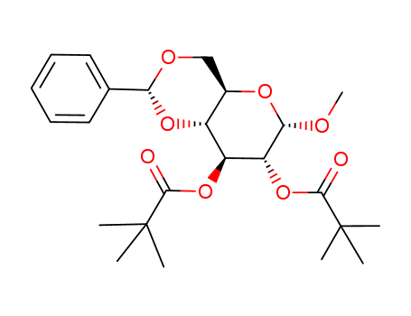a-D-Glucopyranoside, methyl4,6-O-(phenylmethylene)-, bis(2,2-dimethylpropanoate), (R)- (9CI)