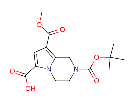 2-(tert-butoxycarbonyl)-8-(methoxycarbonyl)-1,2,3,4-tetrahydropyrrolo[1,2-a]pyrazine-6-carboxylic acid