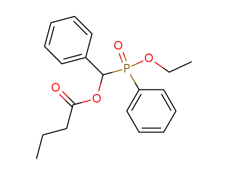 Molecular Structure of 866612-47-7 (Butanoic acid, (ethoxyphenylphosphinyl)phenylmethyl ester)
