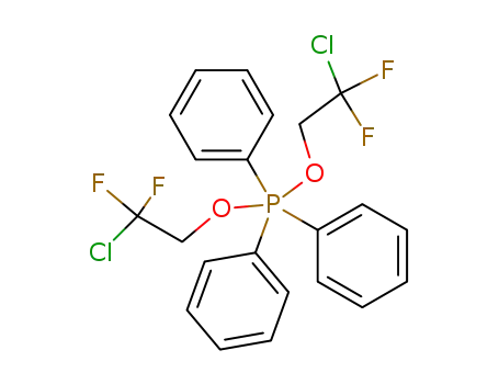 Molecular Structure of 159683-25-7 ((C<sub>6</sub>H<sub>5</sub>)3P(OCH<sub>2</sub>CF<sub>2</sub>Cl)2)