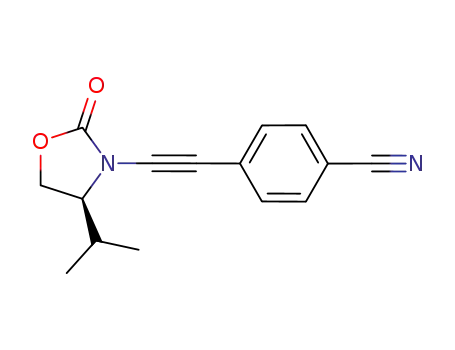 4-(2-((S)-4-isopropyl-2-oxooxazolidin-3-yl)ethynyl)benzonitrile