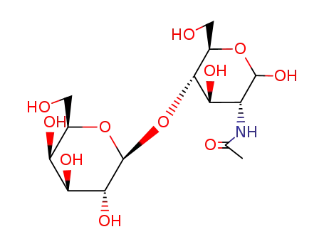 Molecular Structure of 4307-58-8 (N-acetyl-D-lactosamine)