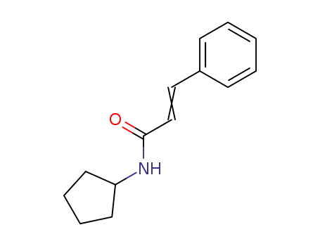 Molecular Structure of 59831-97-9 (2-Propenamide, N-cyclopentyl-3-phenyl-)